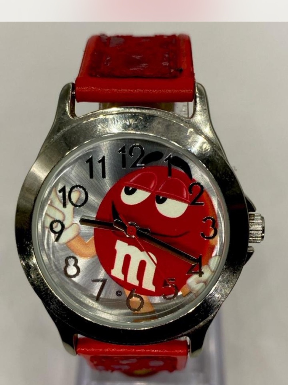 Men’s ^^^ M&M'S Ruby Red Analog Watch  / Red Character Dial “ Collectors ***